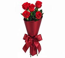Букет 5 Красных роз Эдлесс Лав в Дербетовке
