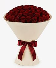 Букет 101 Бордовая роза Блэк Бакарра в Дербетовке