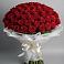 Букет 101 Красная роза Блэк Мэджик в Дербетовке