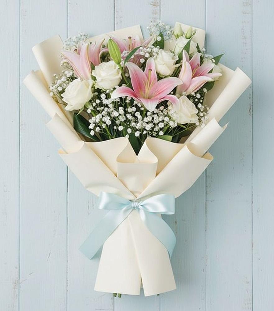 Букет цветов из: Лилии в Дербетовке