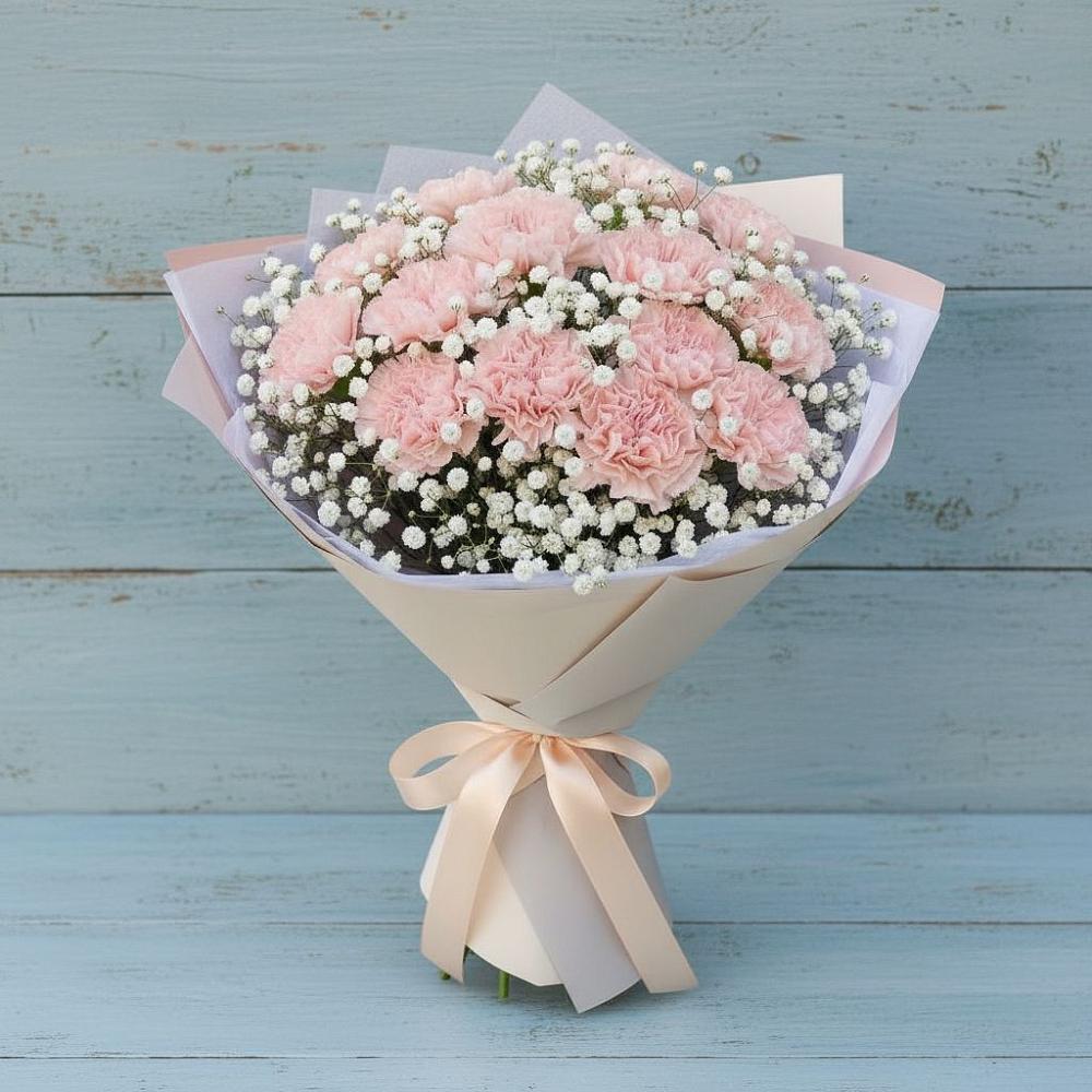 Букет цветов из: Гвоздики в Дербетовке