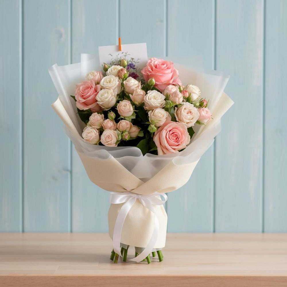 Букет цветов из: Розы в Дербетовке