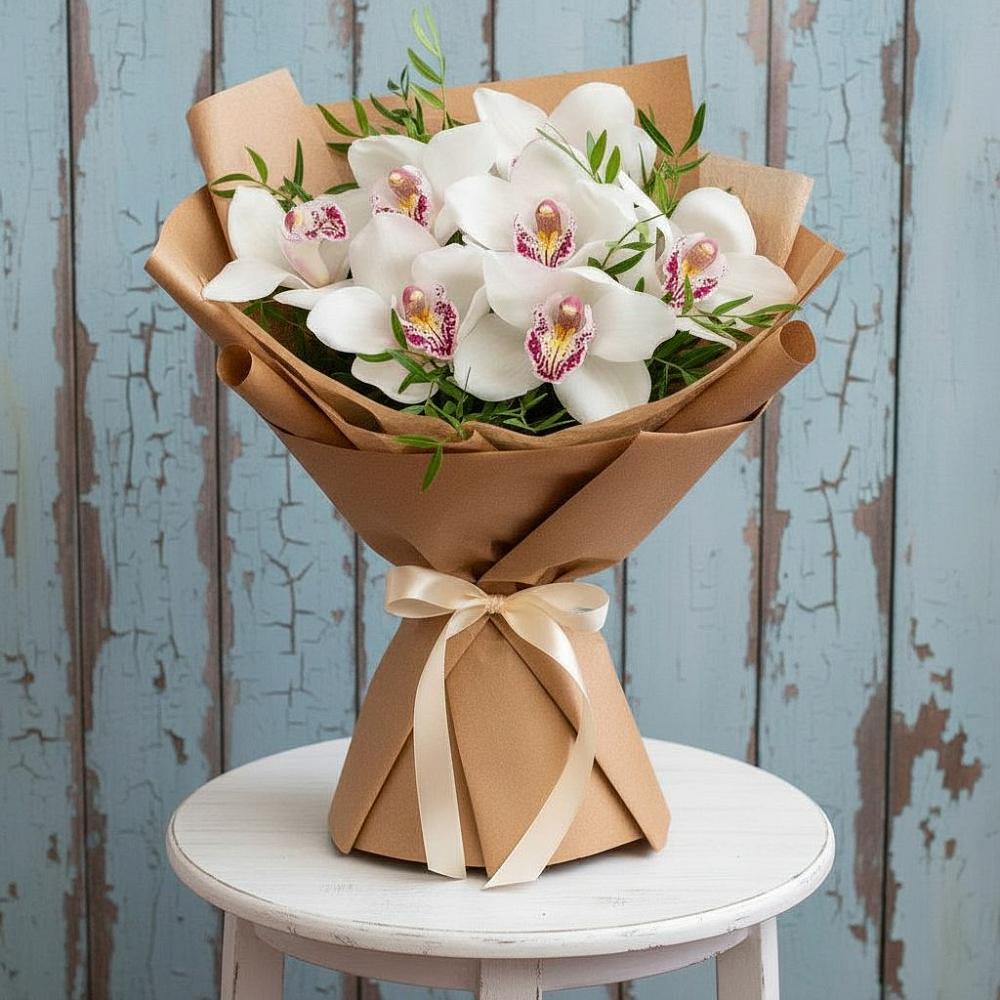 Букет цветов из: Орхидеи и Розы в Дербетовке