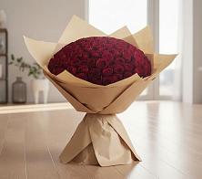 Букет 101 Красная роза в Дербетовке