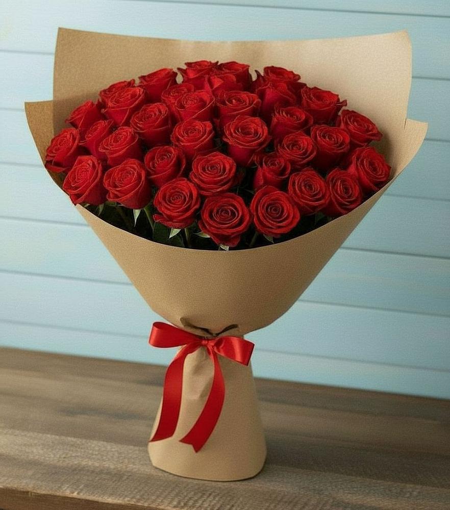 Букет Красные розы Милано в Дербетовке