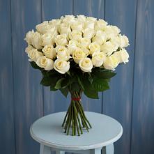 Букет 51 Белая роза Эдлесс Лав #REPLACE_PRED# Дербетовке