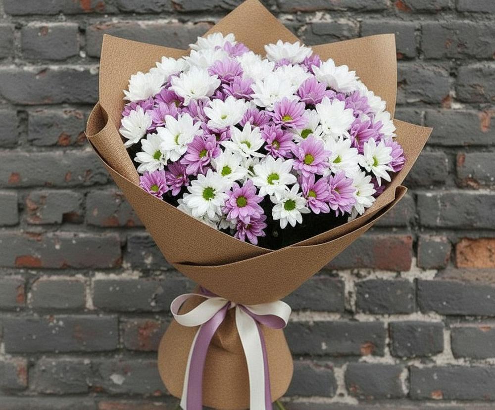 Букет цветов из: Хризантемы в Дербетовке