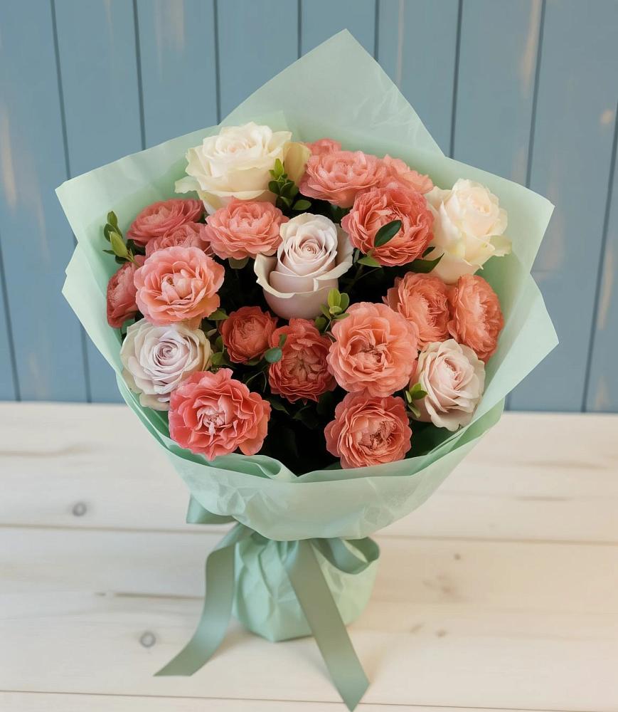 Букет цветов из: Розы в Дербетовке