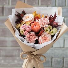 Букет цветов из:  Гвоздики, Хризантемы и Розы в Дербетовке