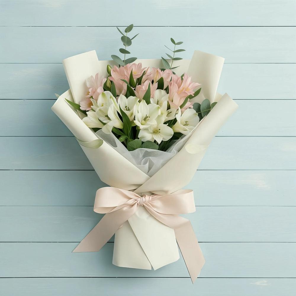 Букет цветов из: Альстромерии в Дербетовке