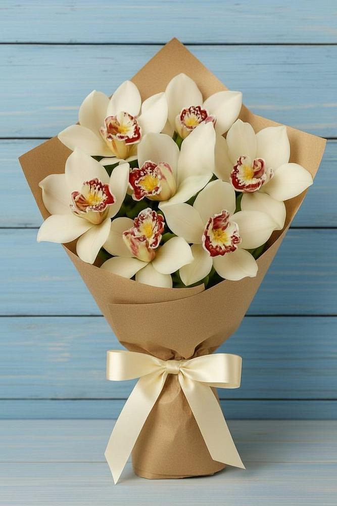 Букет цветов из: Орхидеи и Розы в Дербетовке