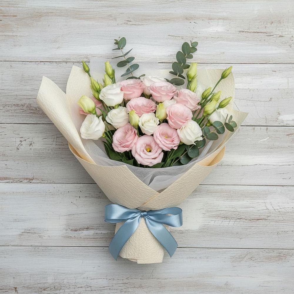 Букет цветов из: Лизиантусы в Дербетовке